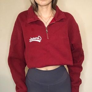 Roots quarter zip sweater